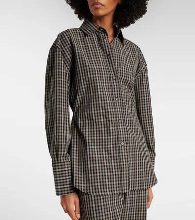 Rohe Multicolor Cotton Pattern Shirt In Black