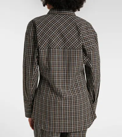 Rohe Multicolor Cotton Pattern Shirt In Black