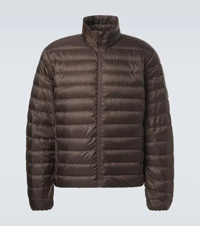 Canada Goose Nylon Down Jacket In Brown
