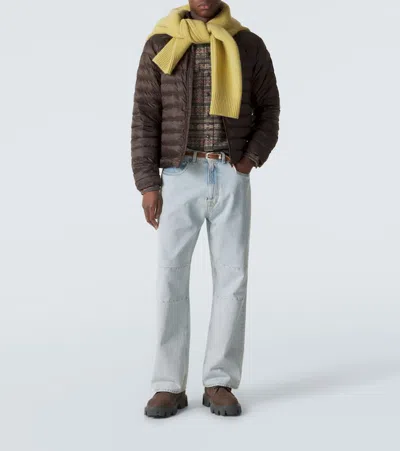 Canada Goose Nylon Down Jacket In Brown