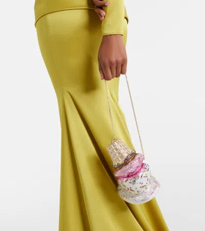 Judith Leiber Upside Down Cone Oops Embellished Clutch In Multi
