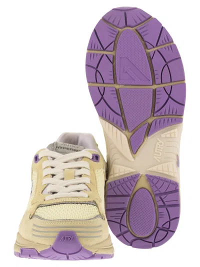Autry Hyperway Suede And Mesh Trainers In Multi