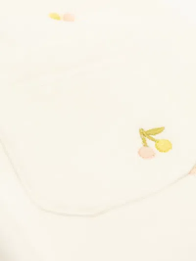 Bonpoint Bambo Embroidered Drawstring Track Pants In Neutral