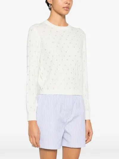 Maje Wool Top In White