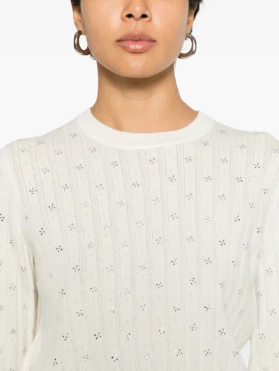 Maje Wool Top In White