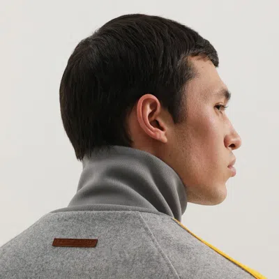 1989 Studio Side Stripe High Collar Ribbed Cuffs In Gray
