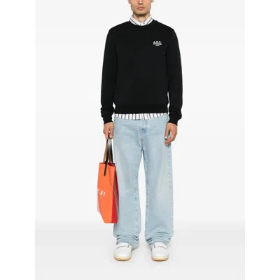 A.p.c. Straight-cut Sweatshirt In Black
