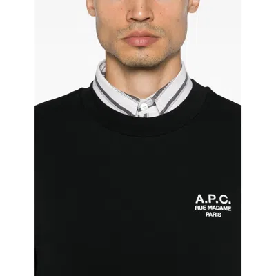 A.p.c. Straight-cut Sweatshirt In Black