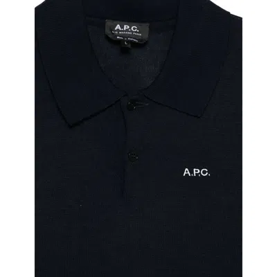 Apc Sweaters Blue In Black