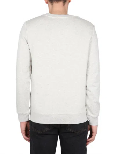 Apc A.p.c. Men Sweatshirt With V.p.c Logo In White