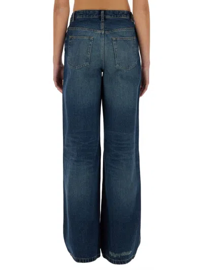 Apc Jeans A. P.c. Woman Color Denim In Blue