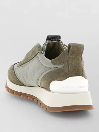 Brunello Cucinelli Runners Sneakers Pull Tab Rubber Sole In Multi