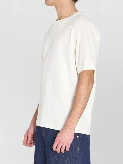 Ami Alexandre Mattiussi De Coeur Signature Jersey T Shirt In White