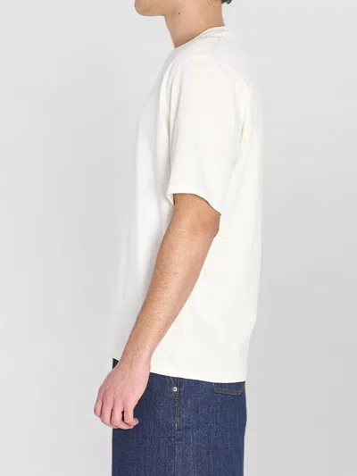 Ami Alexandre Mattiussi De Coeur Signature Jersey T Shirt In White