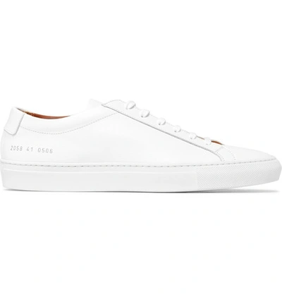 Common Projects Suede Lace-up Achilles Sneakers In Animal Print