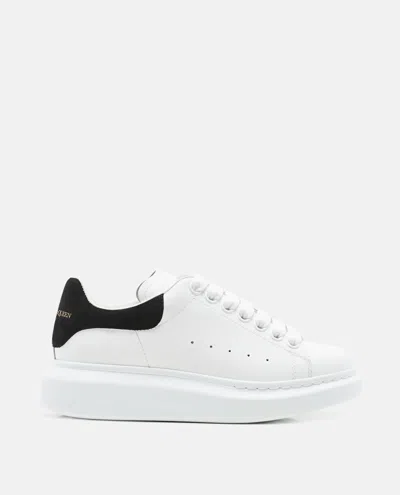 Alexander Mcqueen Black And White Low Top Sneakers With Logo Lettering On The Tongue And Contrasting Heel With Logo Le In Neutral
