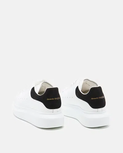 Alexander Mcqueen Black And White Low Top Sneakers With Logo Lettering On The Tongue And Contrasting Heel With Logo Le In Neutral