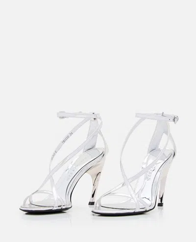 Alexander Mcqueen Alexander Mc Queen Woman Silver Sandal 780692 In White