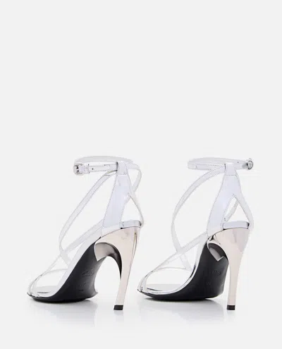 Alexander Mcqueen Alexander Mc Queen Woman Silver Sandal 780692 In White