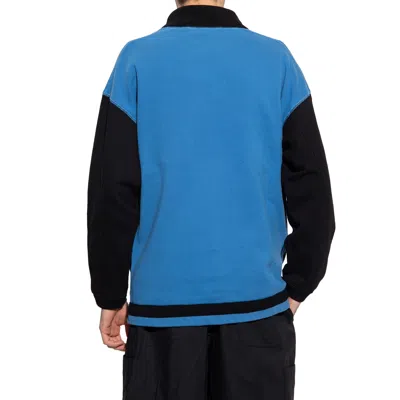 Ambush Logo Patch Mockneck Sweatershirt In Blue