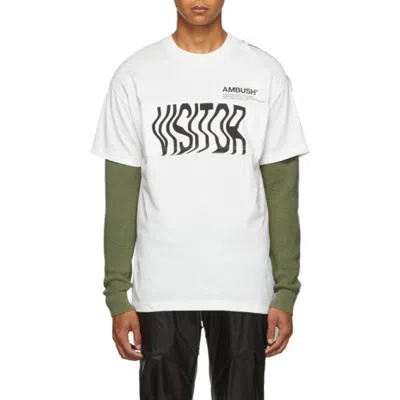 Ambush Slogan-print Cape T-shirt In Multi