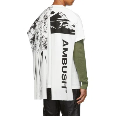 Ambush Slogan-print Cape T-shirt In Multi