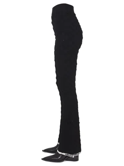 Ambush Women Black Flared Wool Trousers, 26 Luxury Pants For Women Darveys In Black