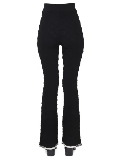 Ambush Women Black Flared Wool Trousers, 26 Luxury Pants For Women Darveys In Black