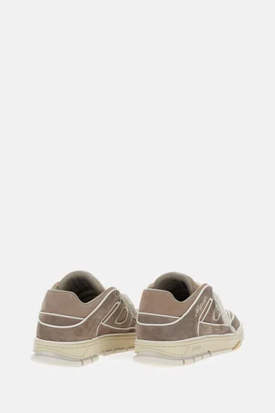 Axel Arigato Low-top Nubuck Sneakers With Embroidered Logo In Multi