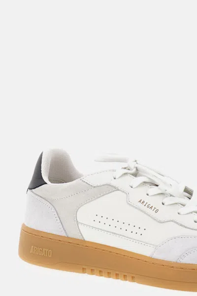 Axel Arigato Dice T-toe White Low Top Sneakers With Logo Patch On The Tongue And Logo Lettering On The Rear In Le