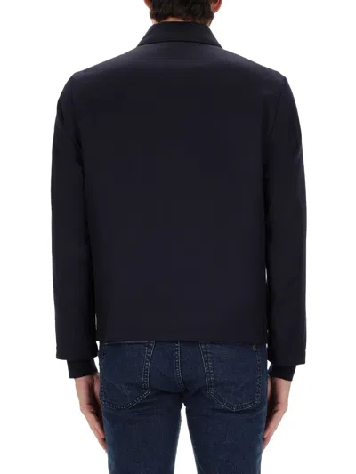 Hugo Boss Boss Black Virgin Wool Jacket In Blue
