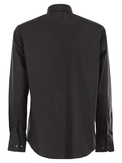 Hugo Boss Boss Men Slim Fit Shirt In Easy-iron Stretch Cotton Poplin In Black
