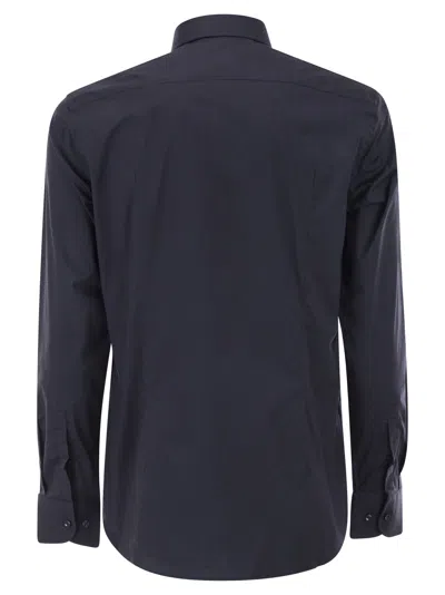 Hugo Boss Boss Men Slim Fit Shirt In Easy-iron Stretch Cotton Poplin In Black