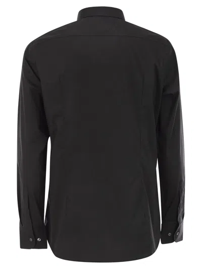 Hugo Boss Boss Men Slim Fit Shirt In Easy-iron Stretch Cotton Poplin In Black