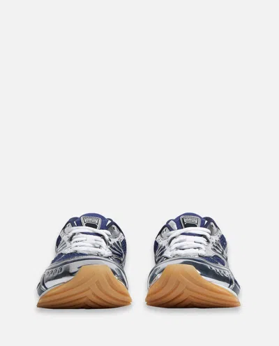 Bottega Veneta Technical Fishnet Orbit Sneaker In Blue