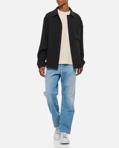Givenchy Men Double Face Overshirt In Blue