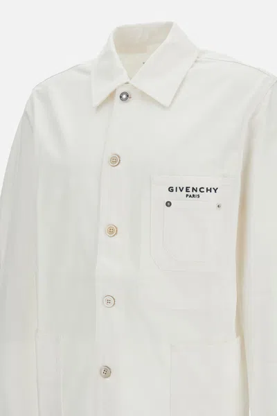 Givenchy Men Jacket With Patch Pockets In White