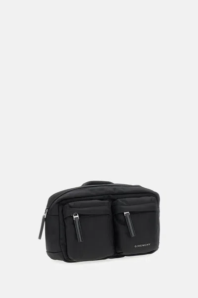 Givenchy Men Nylon Bumbag In Black