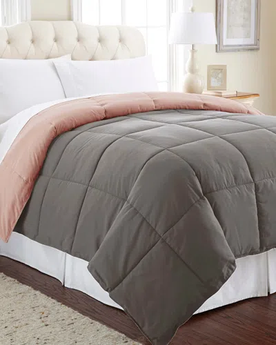 Modern Threads Down Alternative Reversible Comforter In Gray