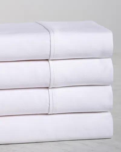 Superior 300 Thread Count Egyptian Cotton Solid Deep Pocket Sheet Set In White