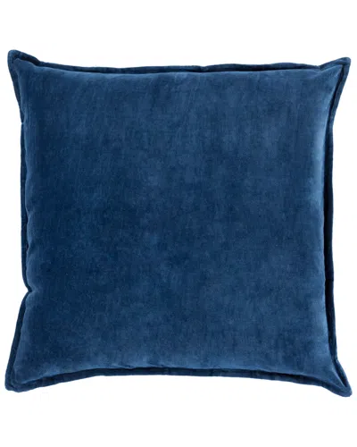 Surya Smooth Decorative Pillow In Blue
