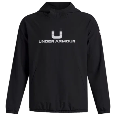 Under Armour Boys  Unstoppable Woven Pullover In Black