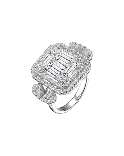 Genevive Silver Ring In Metallic