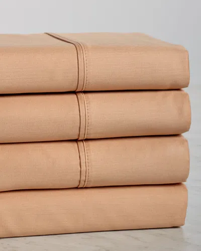 Superior 300 Thread Count Egyptian Cotton Solid Deep Pocket Sheet Set In Pink