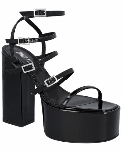 Paris Texas Jessica Leather Platform Sandals In Black