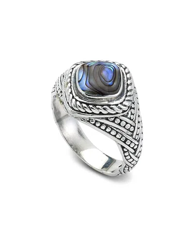 Samuel B. Silver Abalone Ring In Blue