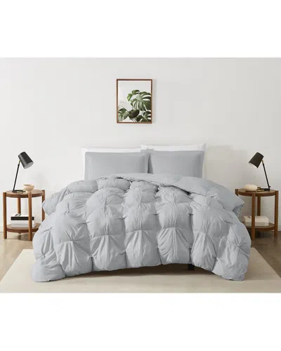 Truly Soft Cloud Puffer Comforter Set In Gray