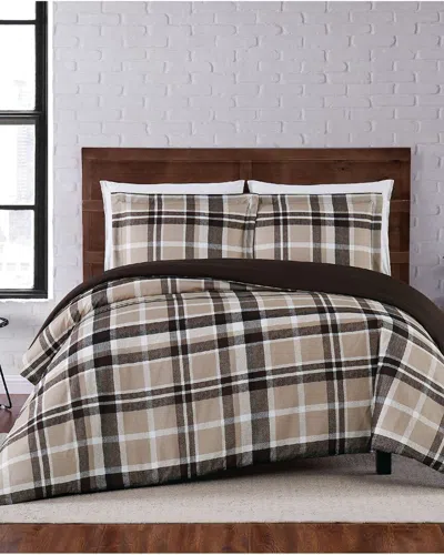 Truly Soft 3pc Duvet Cover Set In Brown