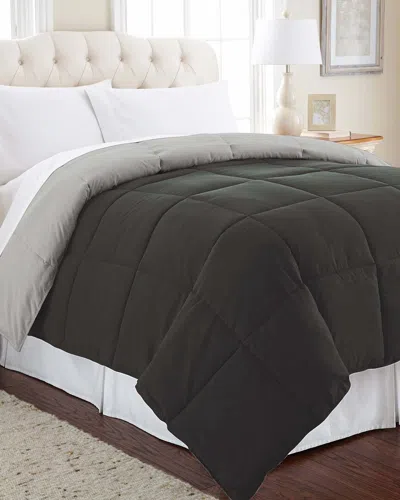 Modern Threads Down Alternative Reversible Comforter In Gray