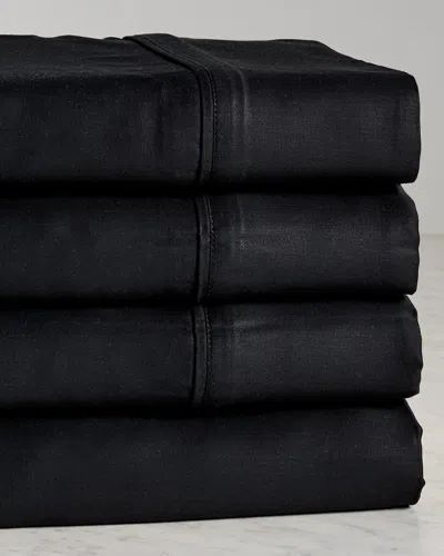 Superior Modal 300 Thread Count Solid Deep Pocket Sheet Set In Black